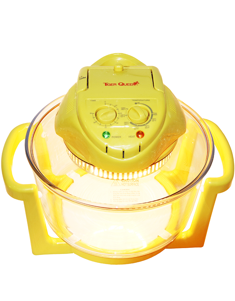 Lò Nướng Thủy Tinh Halogen Tiger Queen AX-777MHV 11L - Đa Năng Nướng, Hấp, Chiên & Tiết Kiệm Điện, Thiết Kế Sang Trọng