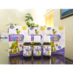 Lineabon Vitamin D3 K2 Hỗ Trợ Tăng Chiều Cao - Giọt Sinh Học Dành Cho Trẻ Em, Hộp 10ml, Giúp Hấp Thụ Canxi Tối Đa