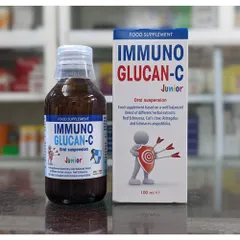 Hỗ trợ tăng đề kháng Immuno Glucan-C Junior 100ml - Vitamin C Giúp Trẻ Khỏe Mạnh, Tăng Cường Miễn Dịch, Duy Trì Hệ Hô Hấp