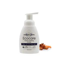 Nước Rửa Tay Hữu Cơ Ecocare - Tinh Dầu Thiên Nhiên Kháng Khuẩn, Mềm Da, Tạo Bọt 250ml (Cam/Quế/Nhài)