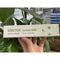 Bộ Đôi Chăm Sóc Da Soritox Cream 50g & Soritox Soap 130g - Giải Pháp Giảm Khô Ngứa , Giúp Da Mềm Mại, Trắng Sáng
