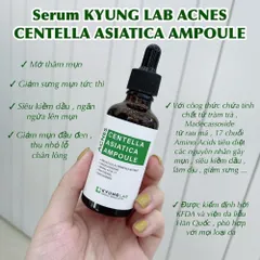 Tinh Chất Serum Giảm Mụn KyungLab Acnes Centella Asiatica 50ml - Hỗ Trợ Làm Mờ Thâm, Đầu Đen Và Kiềm Dầu Cho Da Mịn Màng
