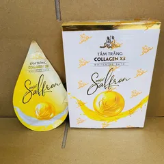 Sữa Tắm Trắng Collagen X3 Mix Saffron Đông Anh - Làm Trắng Da Hiệu Quả, Hương Thơm Dễ Chịu, Hộp 3 Gói Chất Lượng Cao