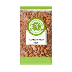 Hạt Hạnh Nhân Tươi Real Food - Hạt Dinh Dưỡng Thượng Hạng, Bổ Sung Dinh Dưỡng Cho Mẹ Mang Thai, Người Già & Trẻ Em