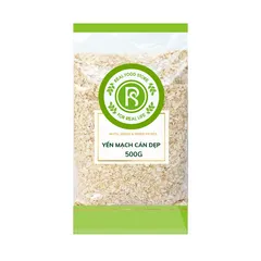 Yến Mạch Cán Dẹp Real Food 100% Tự Nhiên - Hạt dinh dưỡng cho Bé, Phụ Nữ Mang Thai, Người Cao Tuổi - Sử Dụng Nấu Ăn, Làm Granola, Dưỡng Da