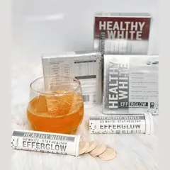 Viên sủi trắng da Cosmeheal Healthy White Efferglow Hàn Quốc - Hỗ trợ làm đẹp da, hộp 30 viên, tăng cường sức đề kháng