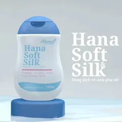 Dung dịch vệ sinh phụ nữ Hana Soft Silk 150g màu xanh - Giúp se khít, cấp ẩm và làm sáng da vùng kín an toàn, tự nhiên từ Nhật Bản