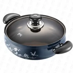 Nồi Lẩu Nhôm PoongNyun 24cm - Chống Dính, Chống Trầy Xước, Công Nghệ Hard Anodizing, Nắp Kiếng Chịu Nhiệt, 2.8L