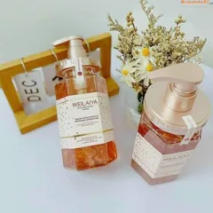 Sữa Tắm Trắng Da Tủy Mật Hoa Hồng Damask Weilaiya 450ml - Dưỡng Ẩm Sâu, Làm Sáng Da, Hương Thơm Quyến Rũ