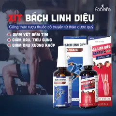 Chai Xịt Xoa Bóp Chấn Thương Bách Linh Diệu Giảm Đau, Hỗ Trợ Lưu Thông Máu, Đau Nhức Xương Khớp