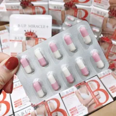 Viên Uống Nở Ngực B-Up Miracle Nhật Bản 60 Viên - Tăng Kích Thước Vòng 1 & Săn Chắc Hiệu Quả dành cho Phụ Nữ