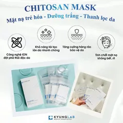 Mặt Nạ Chitosan KyungLab - Hỗ Trợ Trẻ Hóa, Dưỡng Trắng Da, Đem Lại Làn Da Sáng Mịn Trong 15 Phút - Sản Phẩm Nhập Khẩu Hàn Quốc