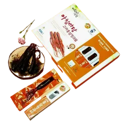 Hồng Sâm Tẩm Mật Ong Nguyên Củ Achimmadang Hàn Quốc - Hộp 8 Củ 300g Giúp Tăng Cường Sức Khỏe và Giảm Mệt Mỏi