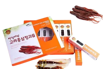 Hồng Sâm Tẩm Mật Ong Nguyên Củ Achimmadang Hàn Quốc - Hộp 8 Củ 300g Giúp Tăng Cường Sức Khỏe và Giảm Mệt Mỏi