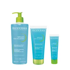 Sữa Rửa Mặt Bioderma Sebium Gel Moussant 100ml - Giải Pháp Cho Da Dầu, Nhạy Cảm, Ngăn Ngừa Mụn, Làm Sạch Sâu, Không Gây Kích Ứng