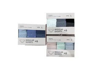 Set 6 Quần Lót Mềm Mại GU Nhật Bản - Cotton Thoáng Mát, Thiết Kế Đơn Giản, Dành Cho Nữ