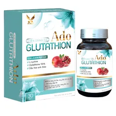 Viên Uống Sáng Da Ado Glutathione 500mg - Hỗ Trợ Làm Sáng Da, Ngăn Ngừa Lão Hóa, Tăng Độ Đàn Hồi Da, Bổ Sung Collagen