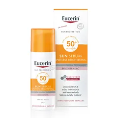 Kem Chống Nắng Eucerin Sun Serum Spotless Brightening SPF50 - Chống Nắng và Dưỡng Sáng Da 2 Trong 1, 50ml, Duy Trì Da Khỏe Mạnh, Ngừa Thâm Nám