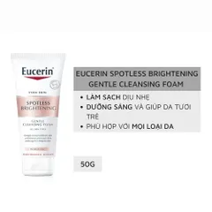 Sữa Rửa Mặt Eucerin Spotless Brightening Cleansing Foam 150g - Sản Phẩm Dưỡng Trắng Da, Giúp Sáng Và Giảm Thâm Nám, Nhập Khẩu Đức