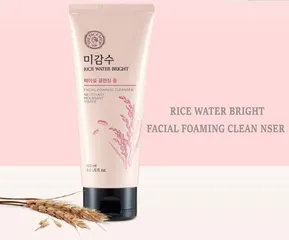 Sữa Rửa Mặt The Face Shop Rice Water Bright 150ml - Làm Sạch Da, Giúp Da Trắng Sáng, Không Nhờn Rít - Dưỡng Ẩm Từ Gạo Hàn Quốc