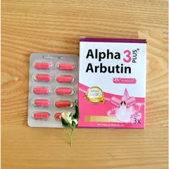 Viên Kích Trắng Toàn Thân Alpha Arbutin 3 Plus Thái Lan - Dưỡng Da Sáng Hồng Từ Bên Trong, Hộp 10 Viên