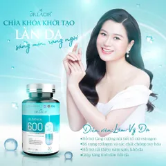 Viên Uống Trắng Da Glutathione 600 Dr Lacir - Hỗ Trợ Mờ Nám, Tàn Nhang, Da Mịn Màng, Sáng Khỏe 5 Hộp