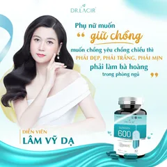 Viên Uống Trắng Da Glutathione 600 Dr Lacir - Hỗ Trợ Mờ Nám, Tàn Nhang, Da Mịn Màng, Sáng Khỏe 5 Hộp