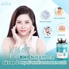 Viên Uống Trắng Da Glutathione 600 Dr Lacir - Hỗ Trợ Mờ Nám, Tàn Nhang, Da Mịn Màng, Sáng Khỏe 5 Hộp