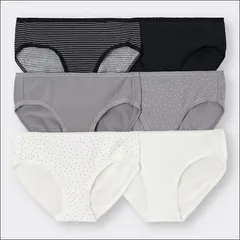 Set 6 Quần Lót Mềm Mại GU Nhật Bản - Cotton Thoáng Mát, Thiết Kế Đơn Giản, Dành Cho Nữ