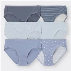 Set 6 Quần Lót Mềm Mại GU Nhật Bản - Cotton Thoáng Mát, Thiết Kế Đơn Giản, Dành Cho Nữ