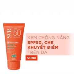 Kem Chống Nắng SVR Sun Secure Blur SPF50 50mL - Dưỡng Da 2in1, Che Khuyết Điểm, Bảo Vệ Da Tốt Nhất cho Mọi Loại Da