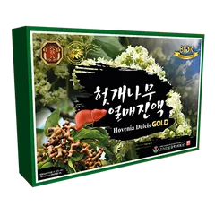Nước Uống Hồng Sâm Mát Gan Hovenia Dulcis Gold 100ml - Giải Rượu Bảo Vệ Gan Từ Hàn Quốc, Hỗ Trợ Sức Khỏe Gan Cho Người Uống Rượu