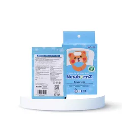 Khăn Hạ Sốt TD NewbornZ - Hộp 3 Gói X 6 Khăn Cellulose Tự Nhiên Cho Trẻ Từ 3 Tháng Tuổi, Giảm Nhiệt Nhanh Chóng