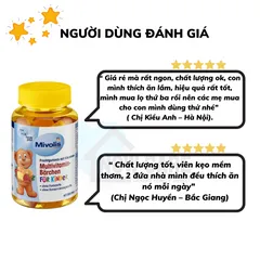 Kẹo Gấu Mivolis Multivitamin - Kẹo Dinh Dưỡng Giúp Trẻ Ăn Ngon, Tăng Cường Đề Kháng, Hương Vị Thơm Ngon, Mềm Dẻo, Sản Phẩm Đức