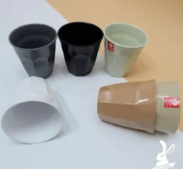 Ly trà đá nhựa melamine đen cao cấp Superware - Bền, an toàn cho gia đình, dùng cho quán cà phê và bữa tiệc