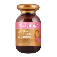 Viên uống Collagen 6 in 1 Spring Leaf Inner Beauty Plus - Hỗ trợ làm đẹp da, giảm nám, chắc khỏe tóc và móng