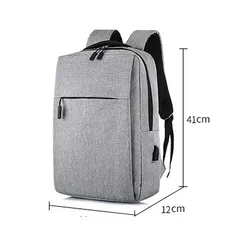 Balo Unisex Thời Trang Kèm Cổng Sạc USB Tiện Dụng - Chất Liệu Polyester Nhẹ, Dùng Đi Làm, Du Lịch, Học Tập