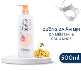 Nước Hoa Hồng Dưỡng Ẩm Kumano Soy Milk Lotion 500ml - Chiết Xuất Đậu Nành Nhật Bản, Cấp Ẩm Sâu, Dành Cho Mọi Loại Da