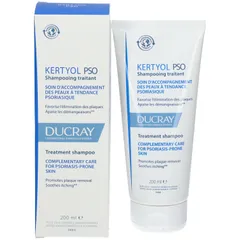 Dầu Gội Ducray Kertyol PSO 125mL - Giảm Gàu Nặng và Vảy Nến, Chăm Sóc Tóc Nhẹ Nhàng, Chống Ngứa, Phục Hồi Da Đầu