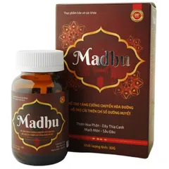 MadHu Viên Uống Hỗ Trợ Cải Thiện Chỉ Số Đường Huyết - Sản Phẩm Cho Người Có Nguy Cơ Tiểu Đường, Hỗ Trợ Chuyển Hóa Glucose