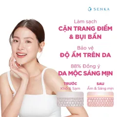 Nước Tẩy Trang Dưỡng Trắng Senka All Clear Water 230ml - Giúp Làm Sạch Da, Dưỡng Ẩm, Tinh Chất Hoa Anh Đào Nhật Bản