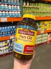 Viên dầu cá Omega 3 Nature Made Fish Oil 1200mg - 300 viên, hỗ trợ sức khỏe tim mạch, mắt và làm đẹp da, sản phẩm nhập khẩu Mỹ.