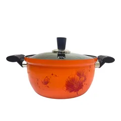 Nồi Casserole Nhôm PoongNyun FACPT-20C 20cm - Chịu Nhiệt, Chống Dính, Dùng Trên Bếp Gas và Hồng Ngoại, Thiết Kế Hiện Đại
