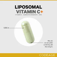 Viên Uống Bổ Sung Vitamin C Liposomal 500mg - Tăng Cường Miễn Dịch, Chống Oxy Hóa, 180 Viên - Thực Phẩm Chức Năng Codeage