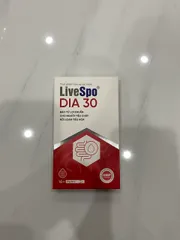 LiveSpo DIA 30 - Bào Tử Lợi Khuẩn Hỗ Trợ Tiêu Hóa Cho Người Bị Tiêu Chảy - An toàn Cho Mọi Đối Tượng Sử Dụng