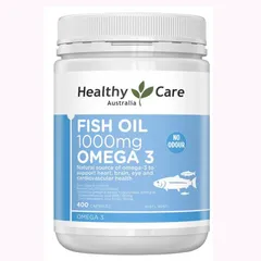 Viên Dầu Cá Fish Oil 1000mg Omega-3 - Healthy Care Hỗ Trợ Tim Mạch, Mắt và Da Khỏe Mạnh từ Úc