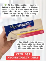 Viên Đặt Phụ Khoa Mycohydralin 500mg - Giải Pháp Hiệu Quả Cho Vấn Đề Nấm Ngứa Âm Đạo, An Toàn Cho Phụ Nữ Sau Sinh