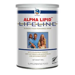 Sữa Non Alpha Lipid Lifeline 450g - Tăng Cường Sức Khỏe, Hỗ Trợ Miễn Dịch, Từ New Zealand, Dinh Dưỡng Cho Trẻ Em và Người Lớn