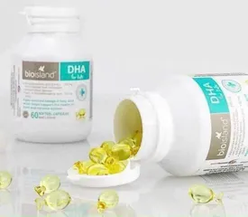 Viên Dầu Cá DHA Úc 60 Viên - Bioisland Bổ Sung Dinh Dưỡng Cho Trẻ, Phát Triển Trí Não, Thị Giác, Tăng Cường Miễn Dịch