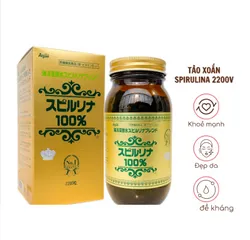 Tảo xoắn Spirulina Nhật Bản 2200 viên - Tăng cường đề kháng, đẹp da, bổ sung dinh dưỡng tự nhiên cho mọi lứa tuổi